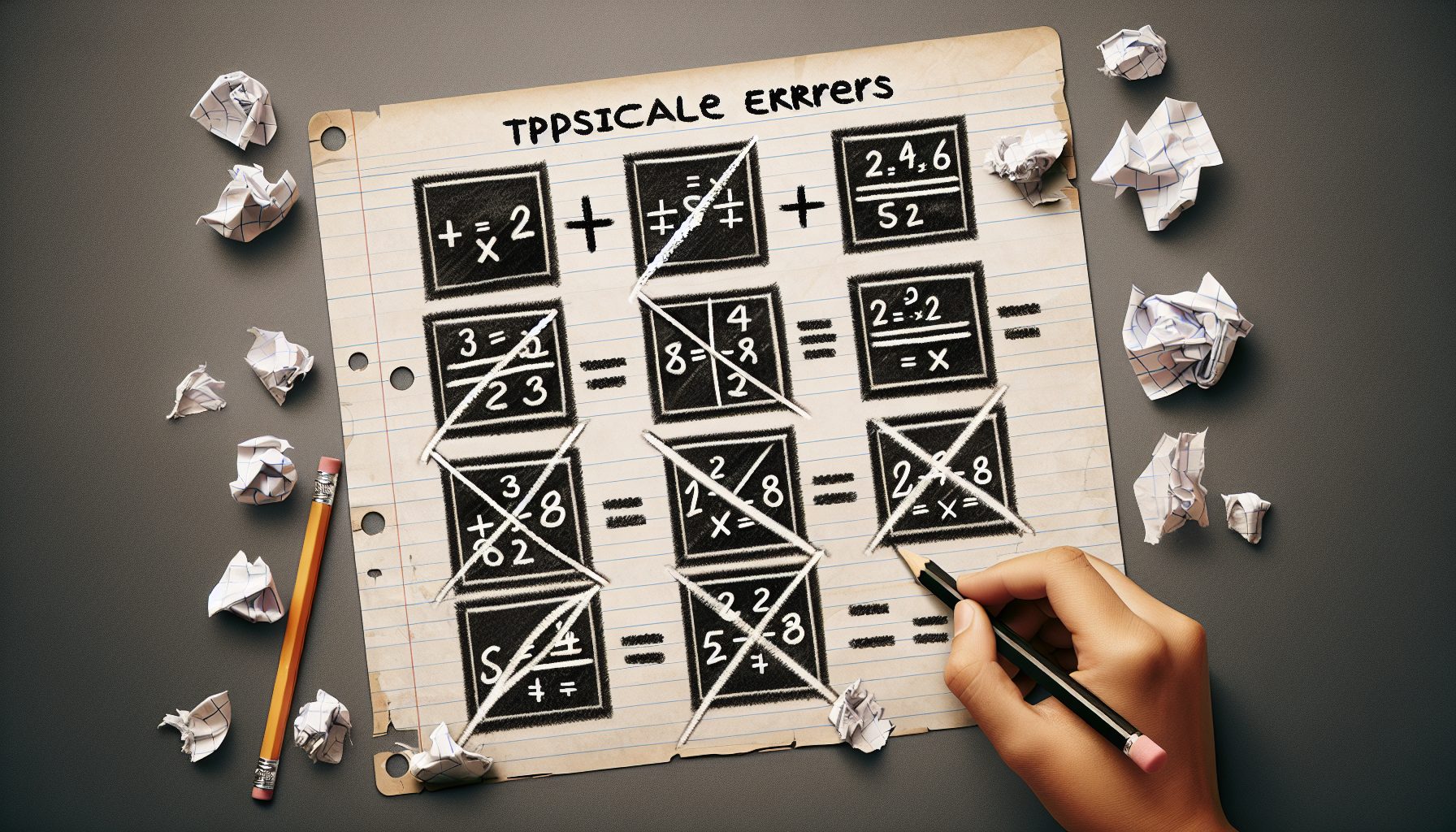 Типичные ошибки при вычислении квадратов