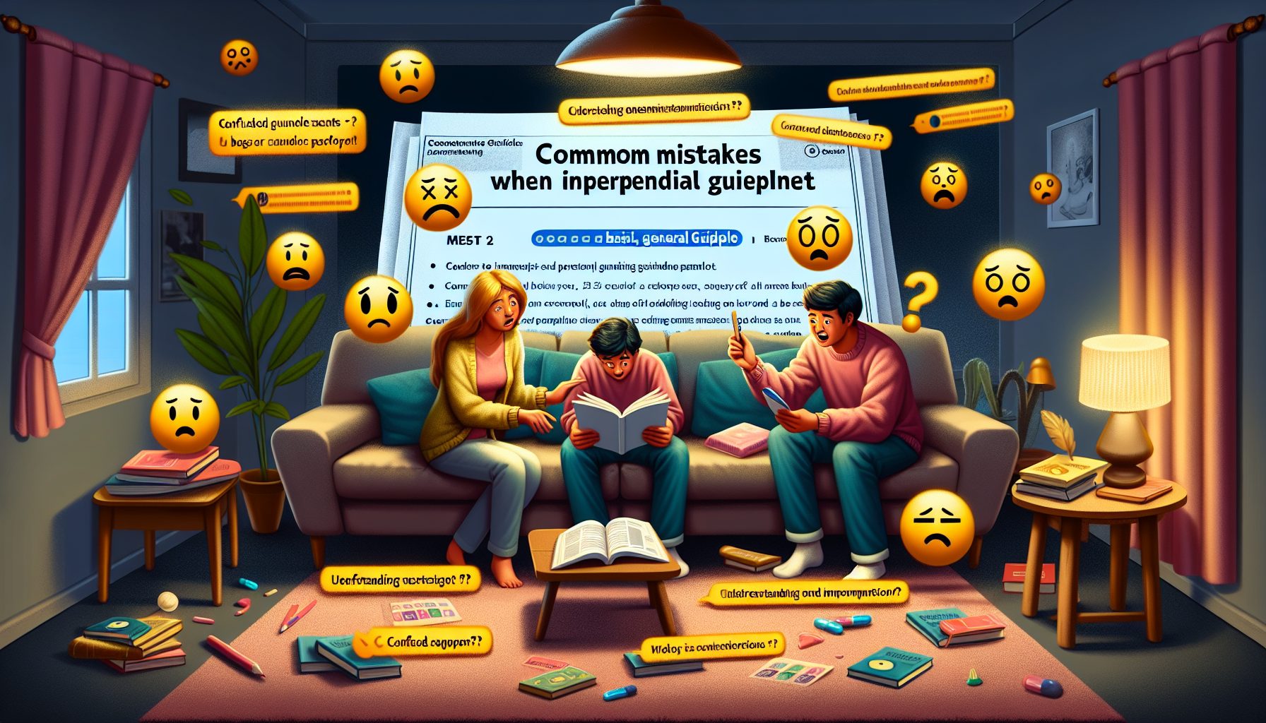 Типичные ошибки при интерпретации памятки