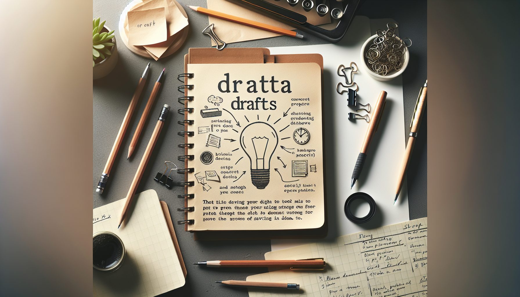 Черновик как инструмент экономии мыслей